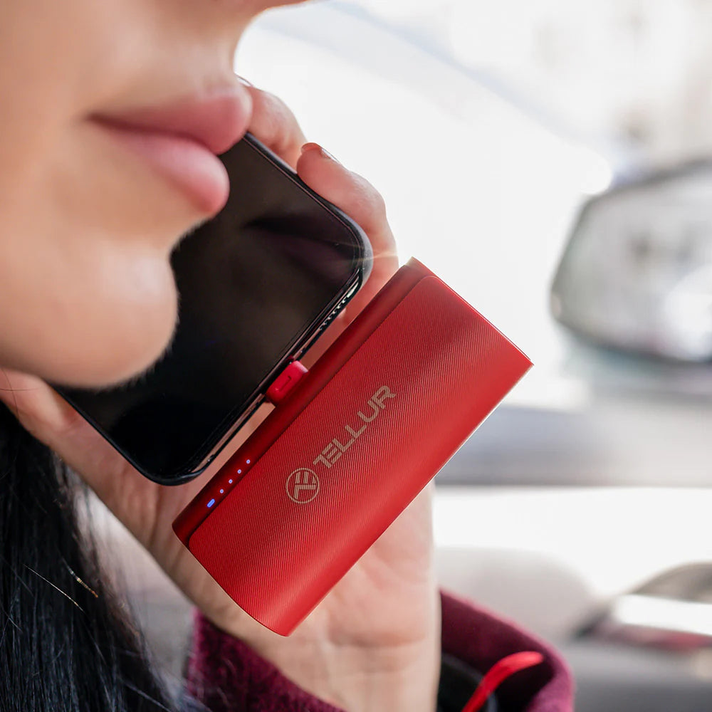 Tellur PD202 Powerbank, 5000mAh, QC3.0 18W + PD20W, USB-C, RED